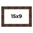 thumbnail image 1 of 15x9 Frame Brown Burl Real Wood Picture Frame Width 1.625 Inches | Interior Frame Depth 0.5 Inches, 1 of 8