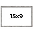 thumbnail image 1 of 15x9 Frame Silver Grey Distressed Solid Wood Picture Frame | 0.75 Inch Moulding Width | Interior, 1 of 8