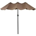 thumbnail image 1 of 15x9 Ft Double Sided Outdoor Umbrella, Market Table Umbrella w/Crank, Patio Umbrella Extra Big for Beach/Poolside/Backyard/Campsite, 1 of 9