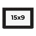 thumbnail image 1 of 15x9 Shadow Box Black Solid Wood Display Picture Frame | 1 Inch Rabbet Depth | | 1.375 Inch, 1 of 4