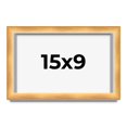 thumbnail image 1 of 15x9 Shadow Box Bronze Cross-Brushed Display Frame | 1.625 Inches Deep Solid Wood | UV Resistant, 1 of 8