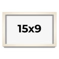 thumbnail image 1 of 15x9 Shadow Box Cream of Wheat White Washed Display Frame | 0.875 Inches Deep Solid Wood Shadowbox, 1 of 8