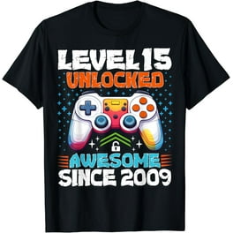 Level 15 Unlocked - 15 Year Old Gamer Funny Birthday T-Shirt Level 15 Unlocked - 15 Year Old Gamer Funny Birthday T-Shirt