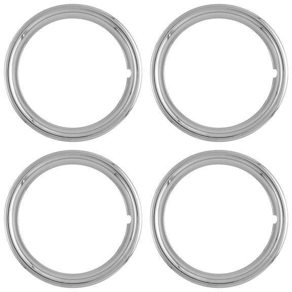 16' 1 1/2-inch Deep Stainless Steel Polished Wheel Trim Rings