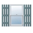 thumbnail image 1 of 16 1/4"W x 82"H Lifetime Vinyl, Custom Four Board Spaced (3 Batten), Board-n-Batten Shutters, w/Shutter-Loks (Per Pair), Wedgewood Blue, 1 of 16
