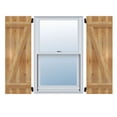 thumbnail image 1 of 16 1/8"W X 77"H Timbercraft Three 5 3/8" Boards Joined Board-N-Batten Shutters W/Z-Bar, Rough Sawn Western Red Cedar (Per Pair), 1 of 13