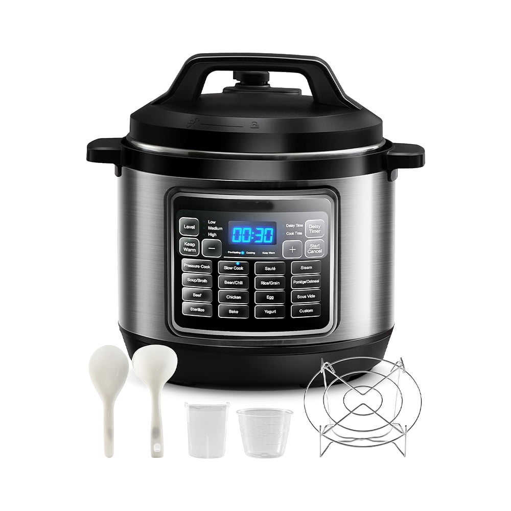 16 in 1 Electric Pressure Cooker, 16 Programmable Presets Slow Cooker