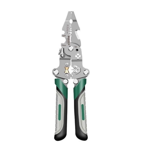 16 In 1 Multi-Function Wire Stripping Pliers - Professional Electrician Tool with Precision Cutter, Crimper, Cable Cut & Wire Cutter, 180mm Carbon Steel Electrical Pliers for Electrical Work