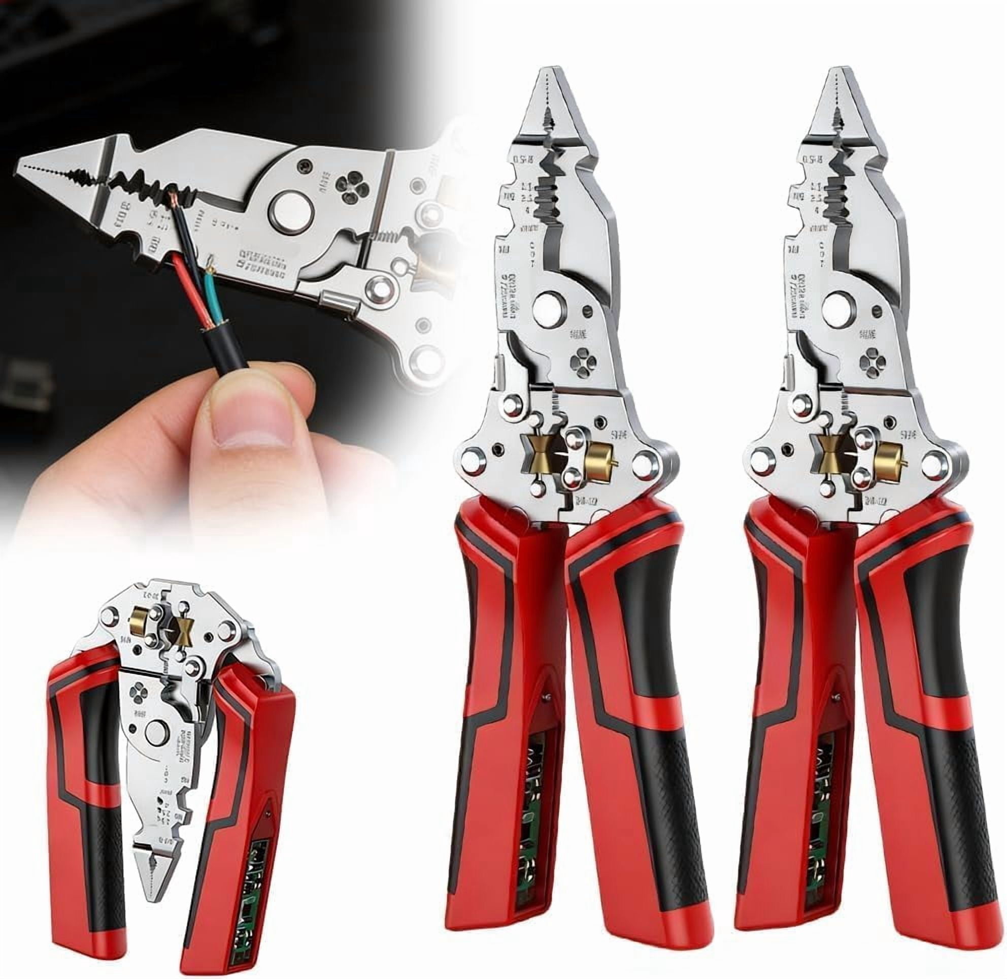 16 in 1 Wire Stripper Twister for Cutting and Pulling Wires, 2026 New Multifunctional Wire Stripper Twister with Voltage Tester, Electrician Tool for Electrical Repair & DIY Household Use