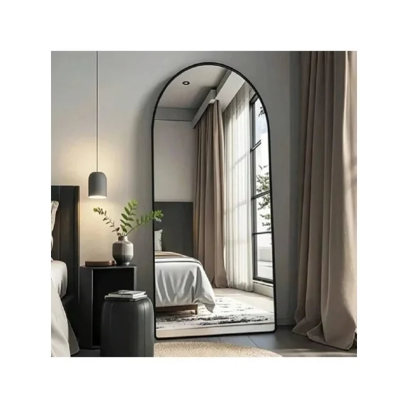 16*10'' Emerald Green Wavy Wall Mirror Decor For Hallway Entryway, Irregular Cloud-Shaped Small Decorative Mirrors For Home Office Living Room, Modern Hanging Wall Art For Christmas Wedding Gift