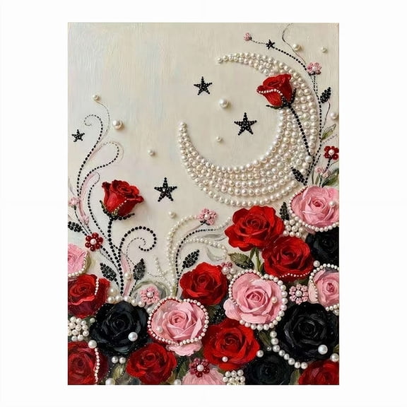 16*12 in DIY Diamond Pearl Painting Kit for Adults, Beginner Friendly Craft Kits, Home Decor Housewarming Gift