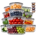 thumbnail image 1 of 16,12pcs Black Glass Food Storage Containers With Lids, Glass Bowls, Sealed Glass Storage Containers, Lunch Containers, Glass Meal Prep Containers, 1 of 8