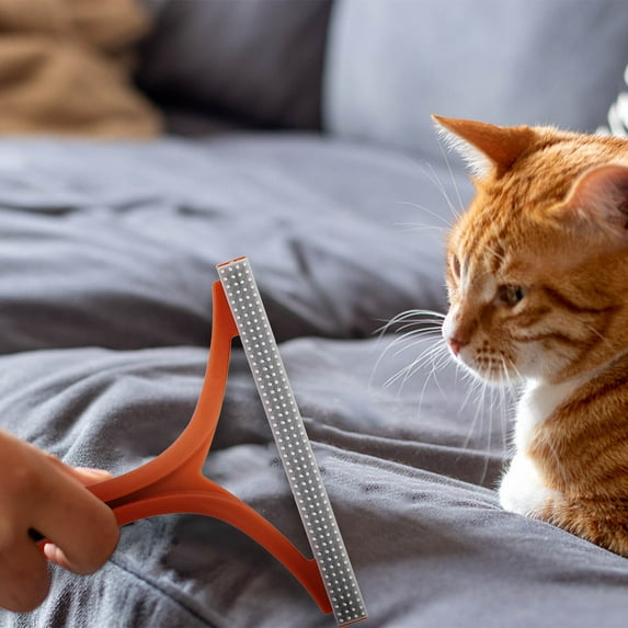 16*13cm Fabric Shaver - Plastic Handle Wide Strip Lint Remover, Double Tooth Wool Cloth Hair Remover, Sweater Pill Remover, Clothes Fuzz Removing Tool