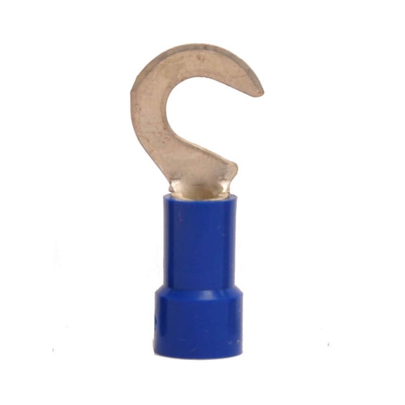 16-14 AWG Vinyl Insulated #6 Stud Hook Terminal (100/Pkg.)