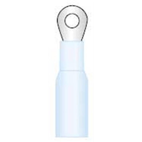 16-14 Gauge No. 6 Heat Shrink Blue Ring Brazed Terminal - 100 per Bag