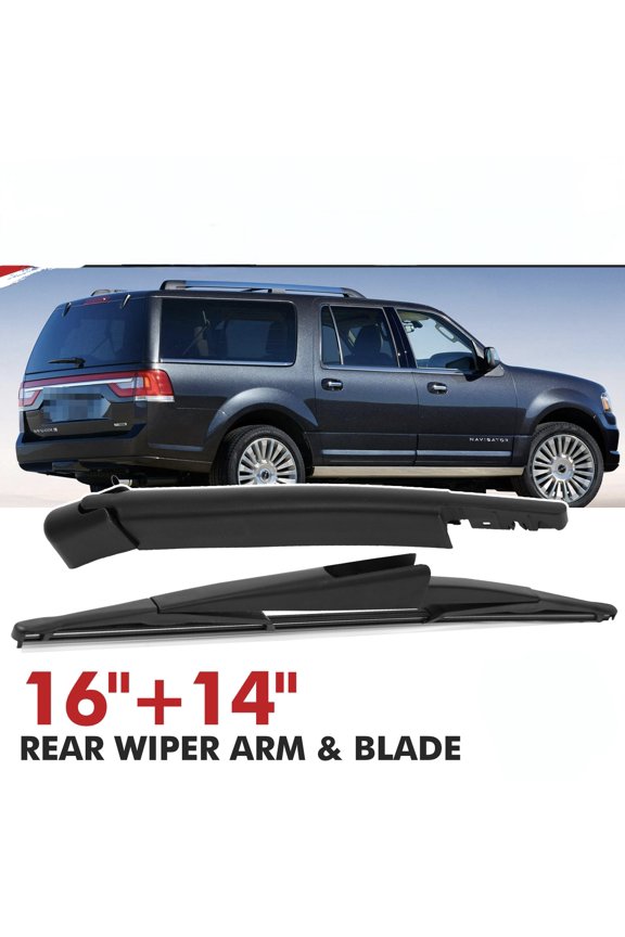 16"+14" Rear Windshield Wiper Arm & Blade Set Compatible With Lincoln Navigator 2009-2017