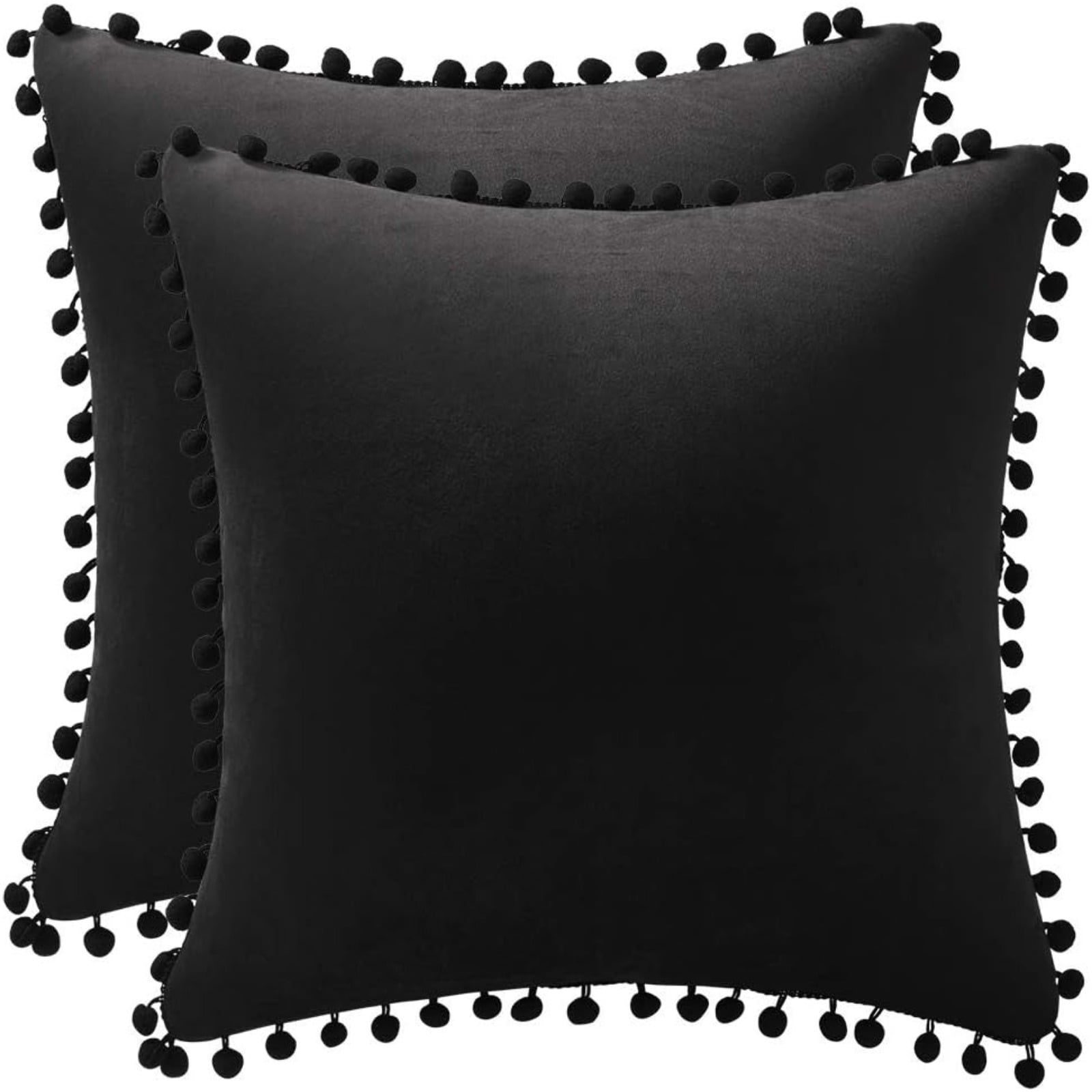 16×16 Inch Decorative Throw Pillow Cover 2-Pack Soft Textured Accent Cushion for Sofa Bed Living Room Home Decor
