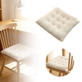 thumbnail image 1 of 16*16" Plush Square Chair Cushion, Soft Tufted Seat Pad with Non- Ties for Dining Chairs & Office Seats, 1 of 6