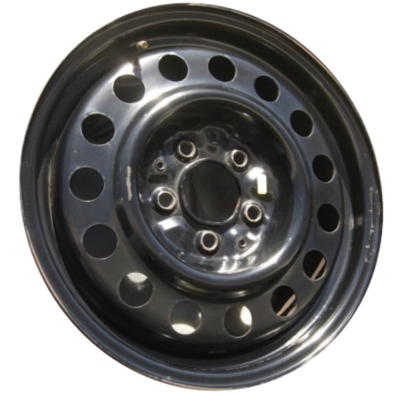 16" 16x6.5" Reconditioned OEM Black Steel Wheel Rim for 2000-2011 Chevrolet Impala