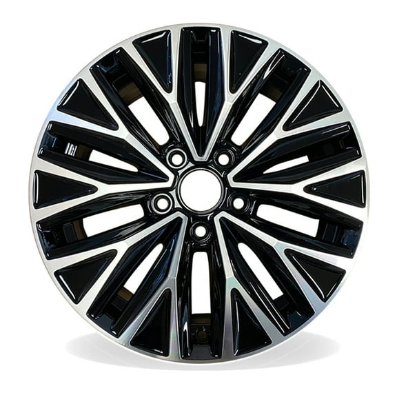 16" 16x6.5 Single Machined Black Alloy Wheel For VOLKSWAGEN JETTA 2019-2021 OEM Design Replacement Rim