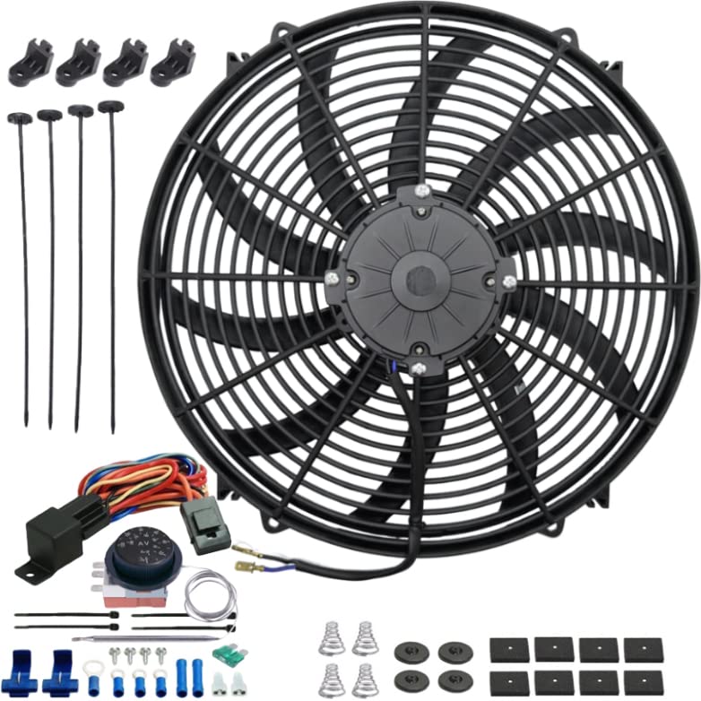 1617" Inch Upgraded Big 180W Motors 12 Volt Electric Radiator Cooling