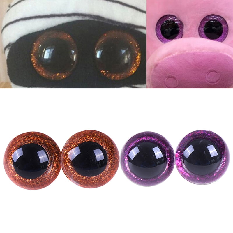16/18/20/24mm Shinning Plastic Doll Eyes Craft Eyes DIY For Plush Bear Stuffed