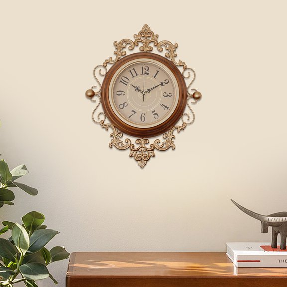 16*19in Wall Clock, Wall Clock Silent, Metal Retro Wall Clock