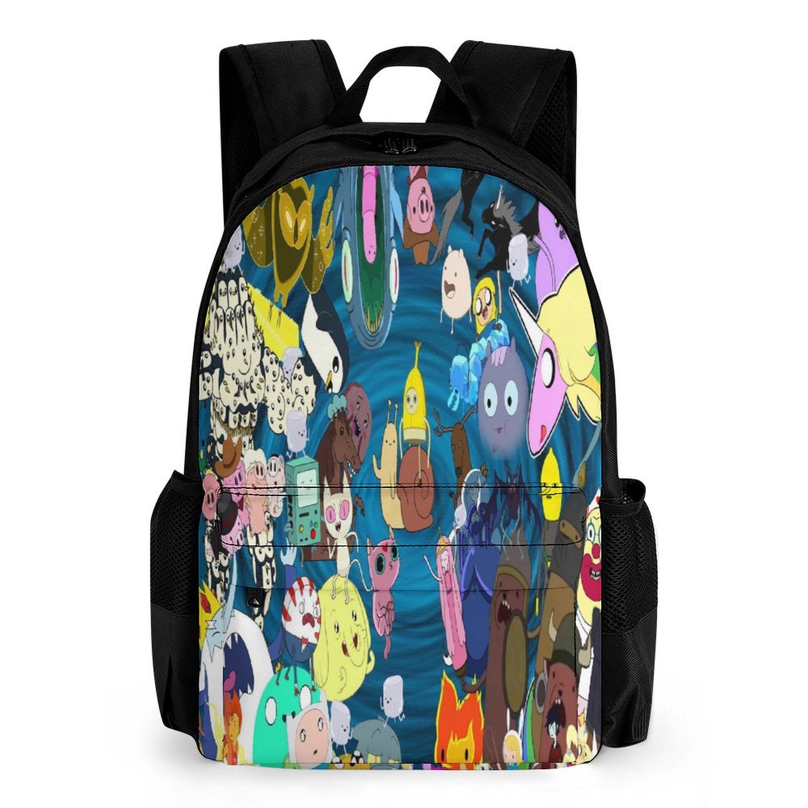 16.1In Adventure Cartoon Time Backpack with Front Pocket Cartoon ...