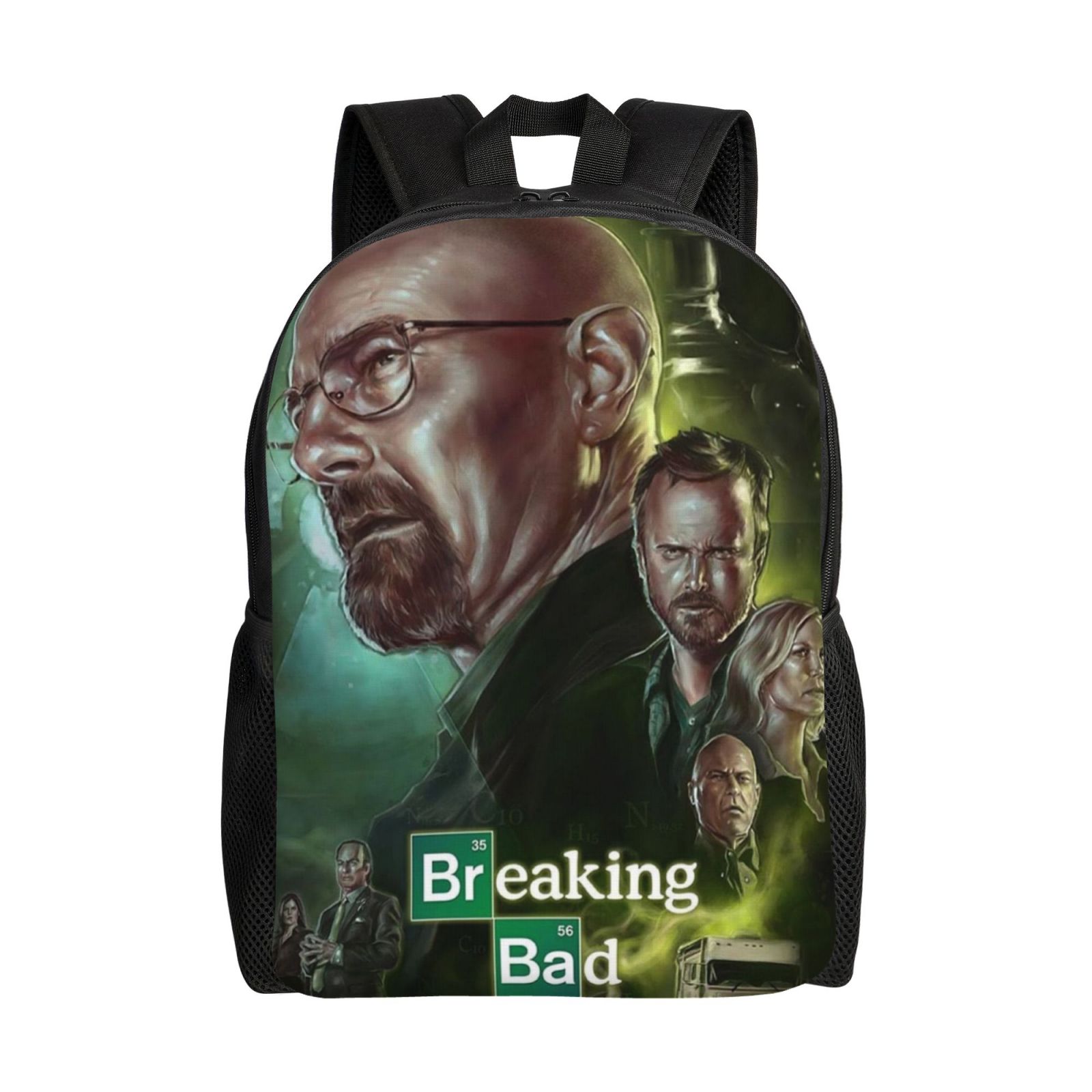 16.1in Breaking Bad Backpacks Cute Bag Anime Backpack Cartoon Bags