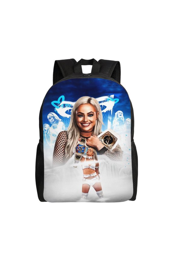 16.1in Liv Wres-Tler Mor-,ga Backpacks Cute Bag Anime Backpack Cartoon Bags Bookbag Daypack Outdoor Travel