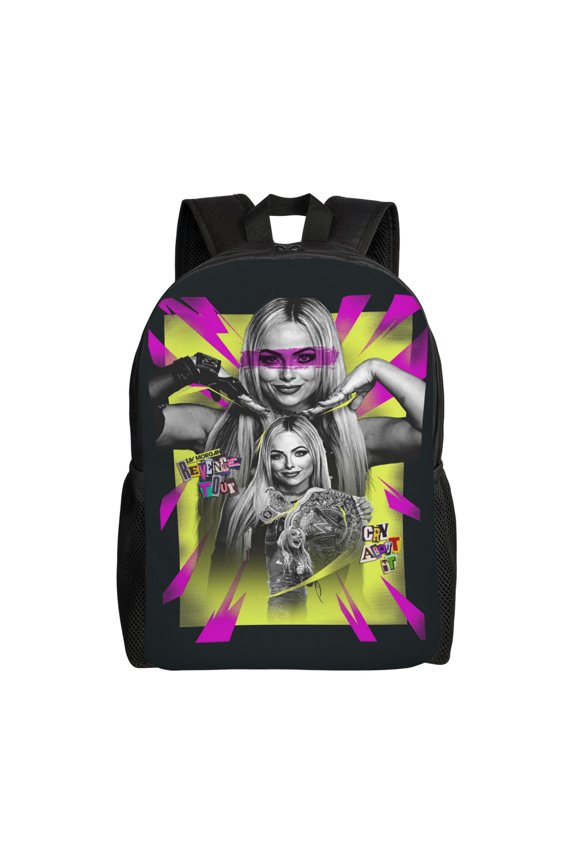 16.1in Liv Wres-Tler Mor-,ga Backpacks Cute Bag Anime Backpack Cartoon Bags Bookbag Daypack Outdoor Travel