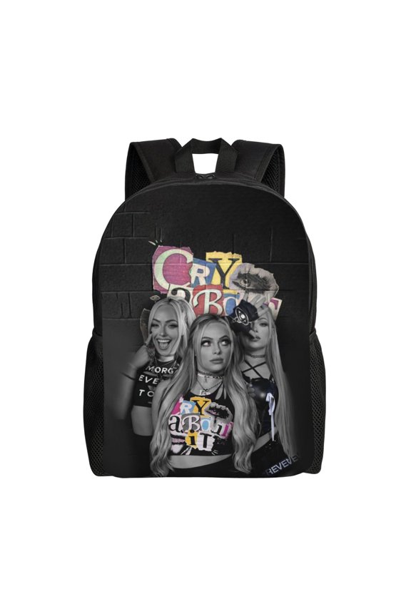 16.1in Liv Wres-Tler Mor-,ga Backpacks Cute Bag Anime Backpack Cartoon Bags Bookbag Daypack Outdoor Travel