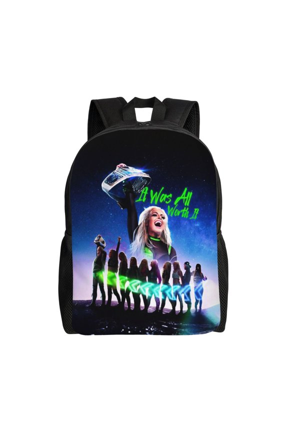 16.1in Liv Wres-Tler Mor-,ga Backpacks Cute Bag Anime Backpack Cartoon Bags Bookbag Daypack Outdoor Travel