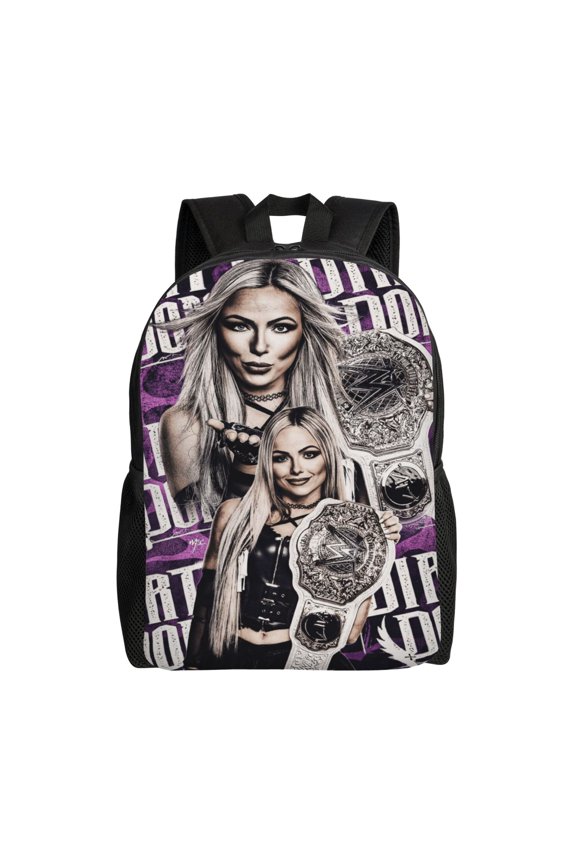 16.1in Liv Wres-Tler Mor-,ga Backpacks Cute Bag Anime Backpack Cartoon Bags Bookbag Daypack Outdoor Travel