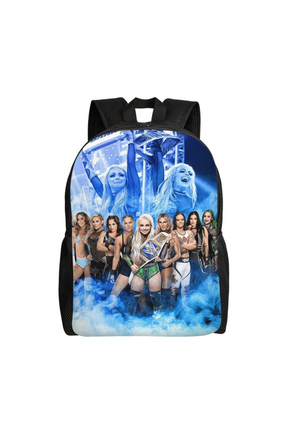 16.1in Liv Wres-Tler Mor-,ga Backpacks Cute Bag Anime Backpack Cartoon Bags Bookbag Daypack Outdoor Travel