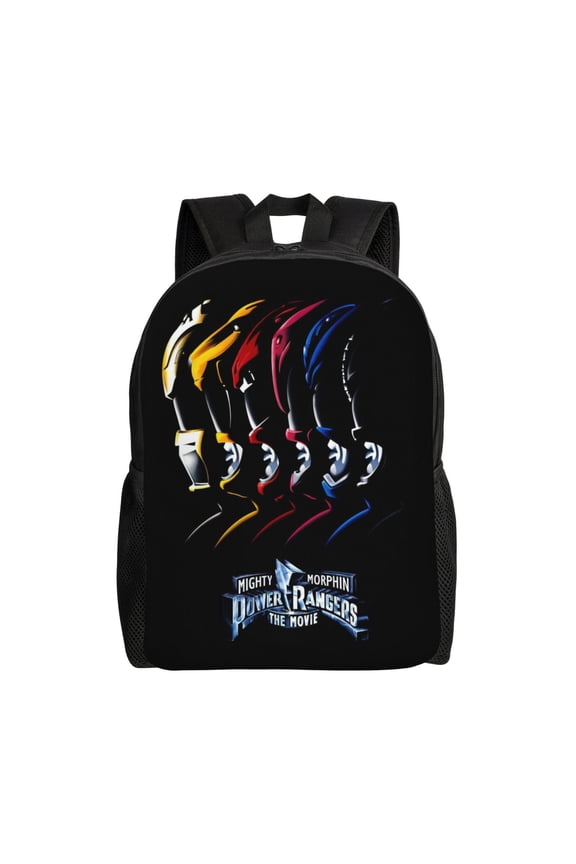 16.1in Power Team Ran-,Ger2 Backpacks Cute Bag Anime Backpack Cartoon Bags Bookbag Daypack Outdoor Travel