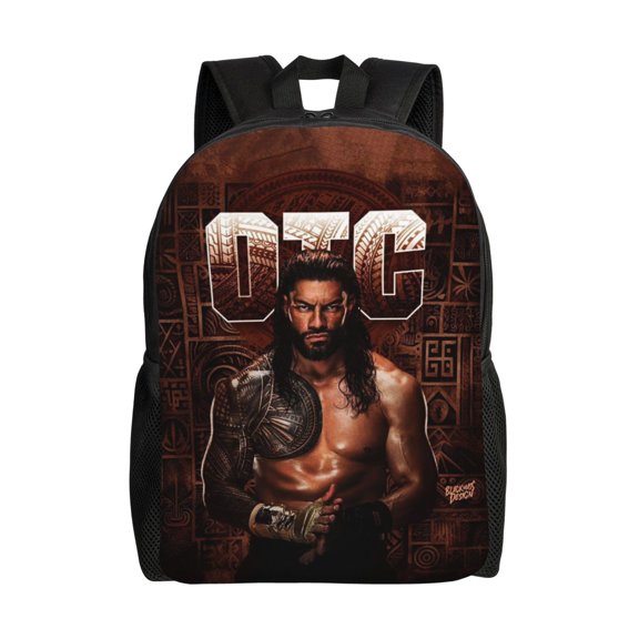 16.1in Roman Wres-Tler Reign Backpacks Cute Bag Anime Backpack Cartoon Bags Bookbag Daypack Outdoor Travel