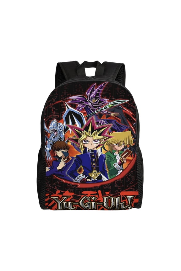 16.1in YU GI An-ime OH Backpacks Cute Schoolbag Anime Bookbag Cartoon Laptop Daypack Outdoor Travel