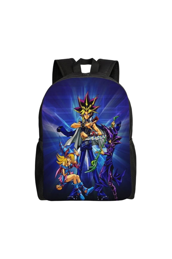 16.1in YU GI An-ime OH Backpacks Cute Schoolbag Anime Bookbag Cartoon Laptop Daypack Outdoor Travel
