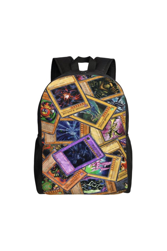 16.1in YU GI An-ime OH Backpacks Cute Schoolbag Anime Bookbag Cartoon Laptop Daypack Outdoor Travel