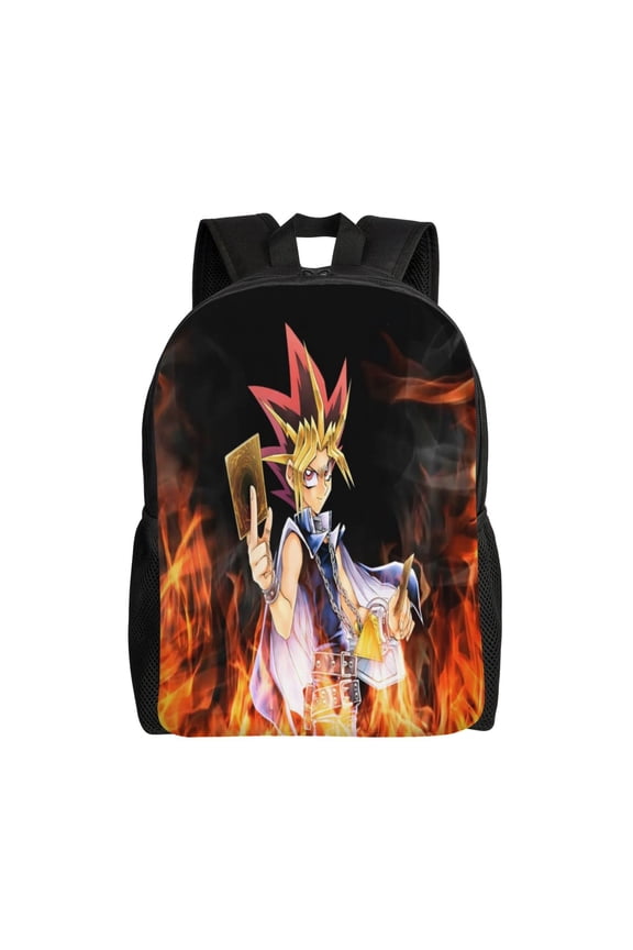 16.1in YU GI An-ime OH Backpacks Cute Schoolbag Anime Bookbag Cartoon Laptop Daypack Outdoor Travel