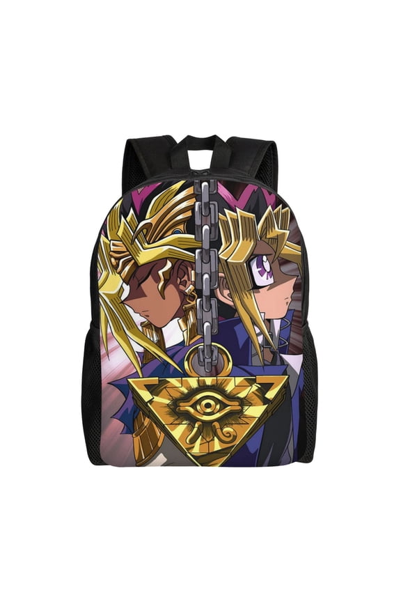 16.1in YU GI An-ime OH Backpacks Cute Schoolbag Anime Bookbag Cartoon Laptop Daypack Outdoor Travel