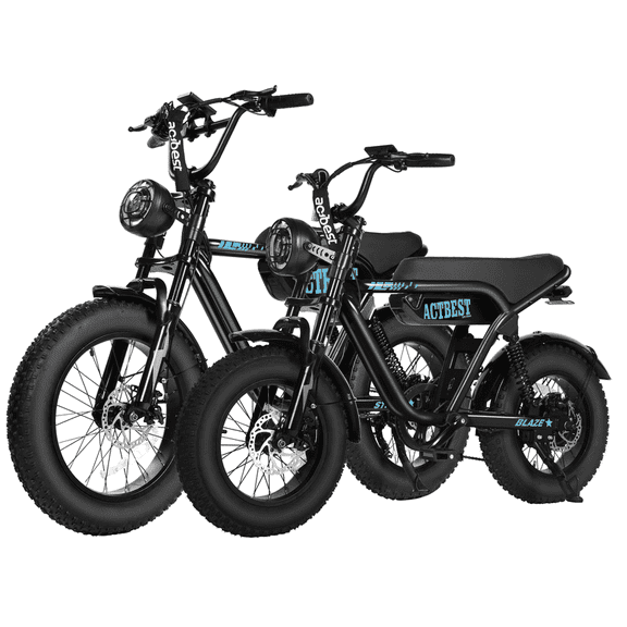 16/20 Inch Electric Bike for Adults, Peak 1200/1500W 25/28 MPH Fat Tire All-Terrain Electric Motorcycle, Full Suspension Mountain eBike for Teens/Adult UL 2849 Certified Gray &Blue
