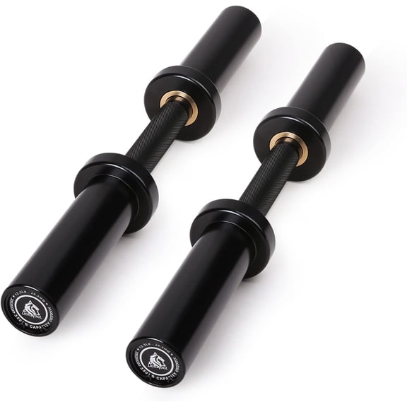 16"/20" Loadable Dumbbells Pairs in Commercial Grade, Heavy Duty Olympic Dumbbell Bar/Handle for Strength , Compatible with 2'' Standard Plates