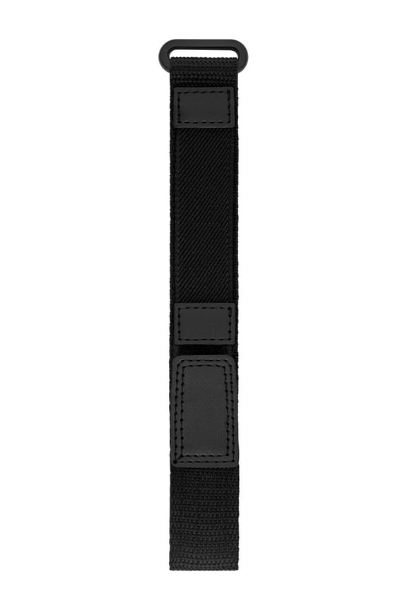 16-20mm Adult Unisex Black Nylon Velcro Fast Wrap Replacement Watch Strap (FMDBA018)