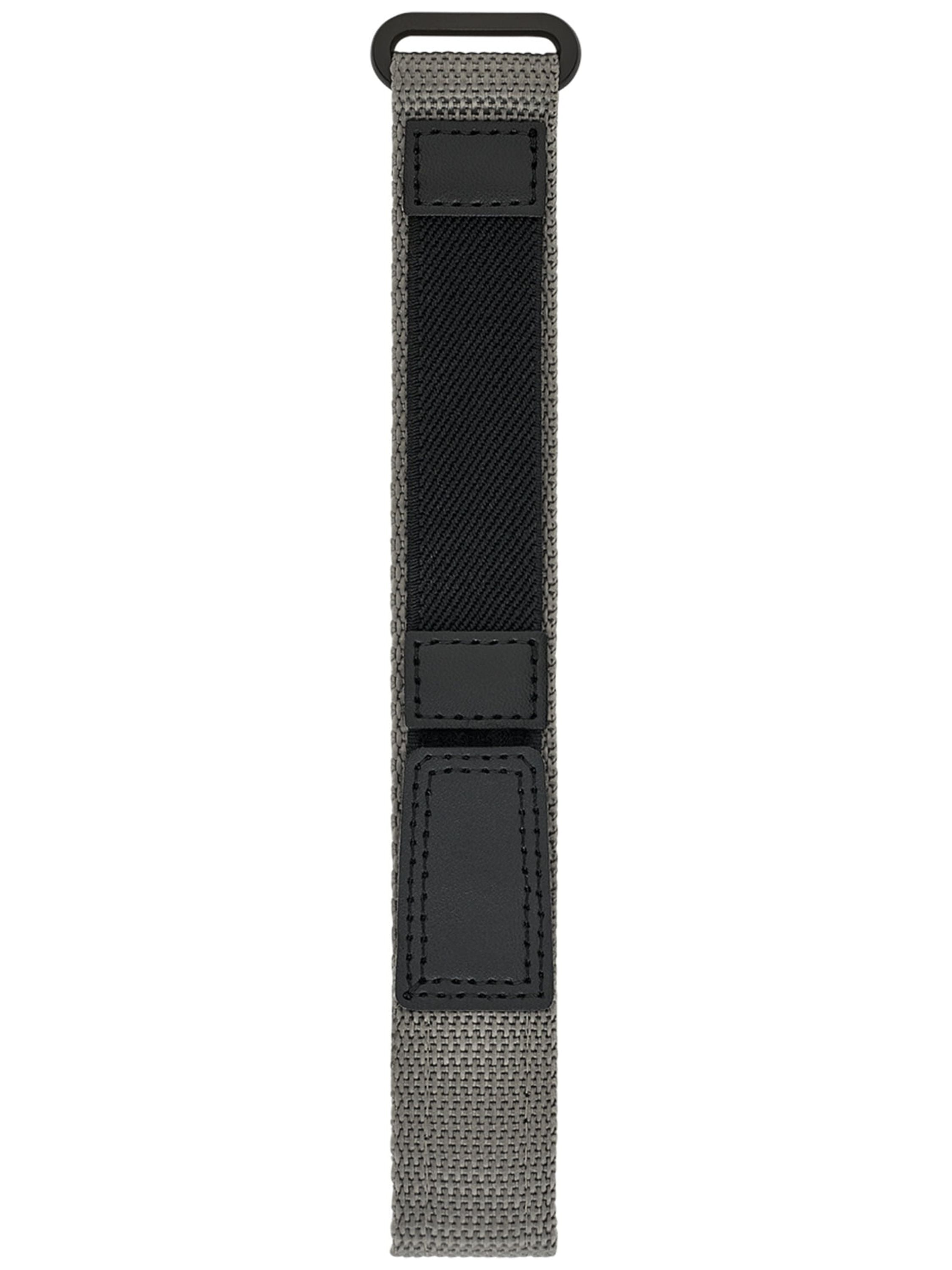 16 20mm Gray Nylon Velcro Fast Wrap Replacement Watch Strap
