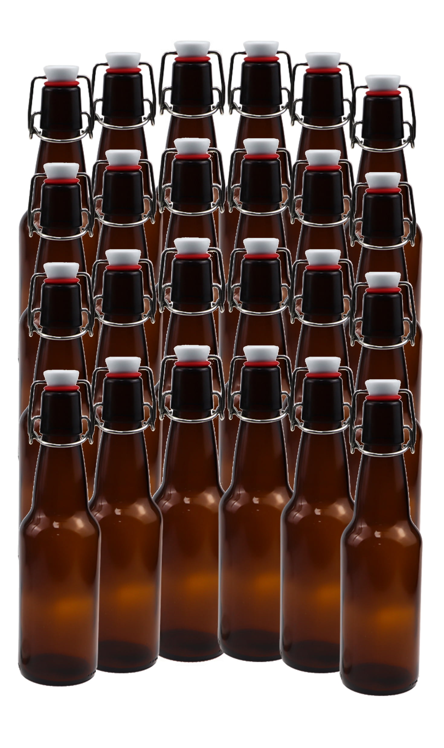 Home Brew Ohio 12oz Crown Cap Amber Longneck Bottles, Case of 24