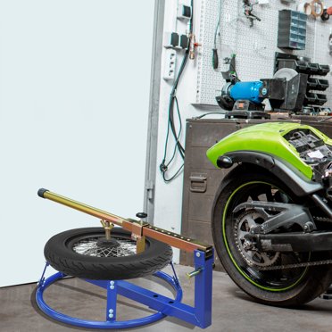 TUSK Adjustable Height Motorcycle Tire Changing Stand - 26-36 Inch Adjustable Wheel Holder