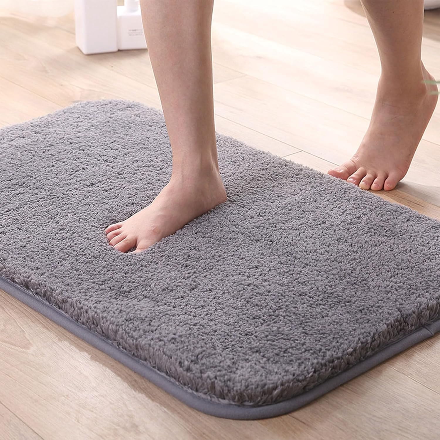 16×24 Inch Absorbent Non-Slip Bath Mat - Quick Dry Shower Rug