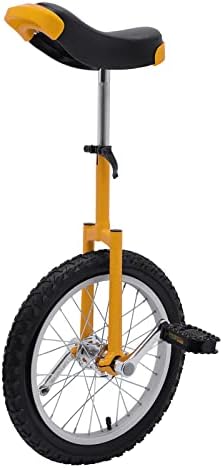 24" Chrome Unicycle With Skid-Proof Mountain Tire - Red, YesSources YS-UBK-04-004